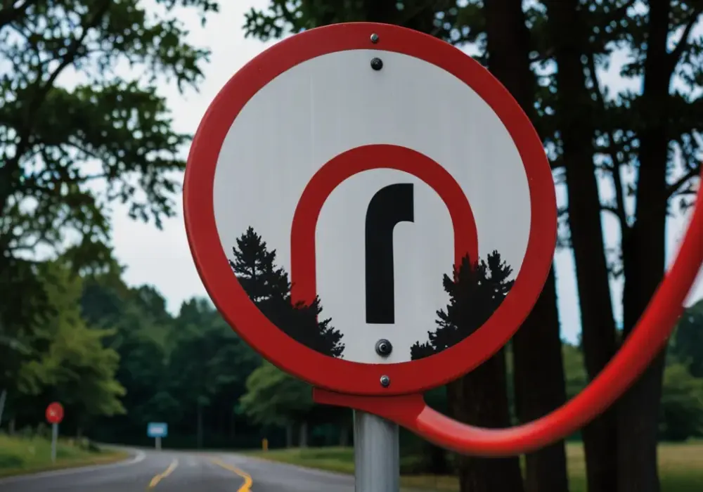 Jakie ostrzeżenie niesie biały znak z czerwoną obwódką? Uważaj!